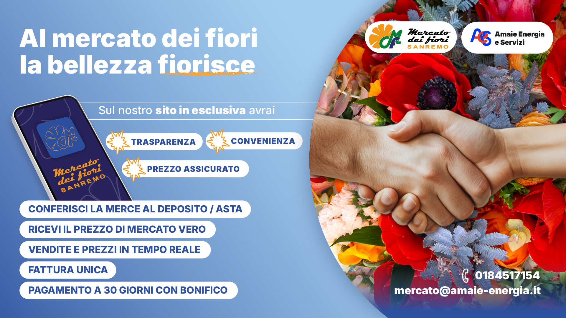 Il Mercato dei fiori di Sanremo lancia la nuova campagna di comunicazione