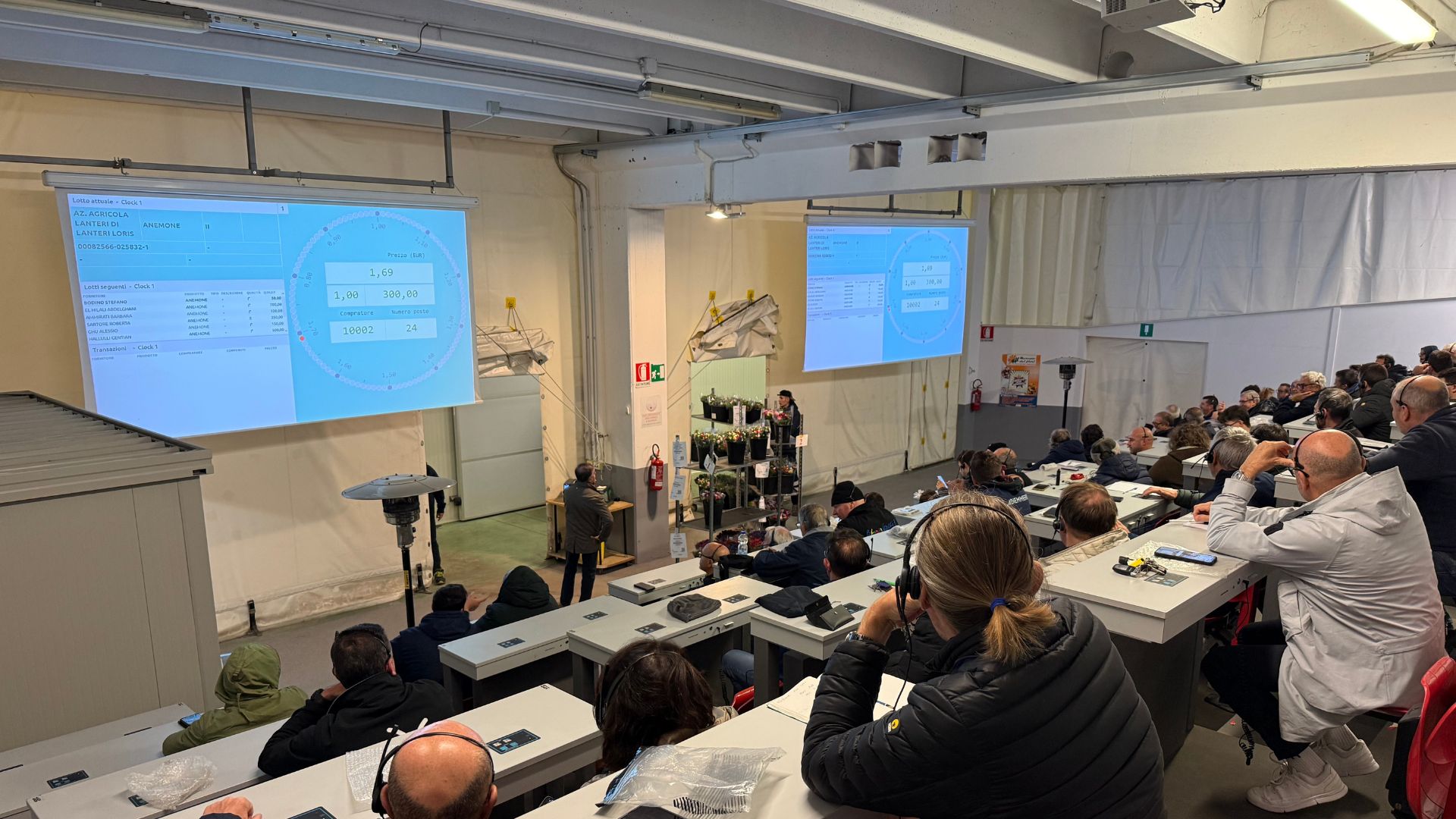 Prima asta floricola 2025/2026 al Mercato dei fiori di Sanremo