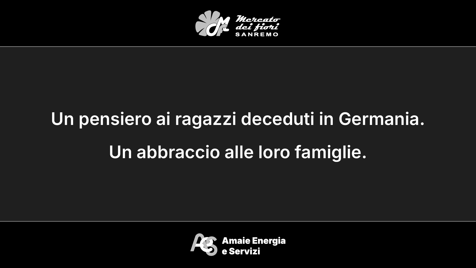Il cordoglio di Mercato dei fiori