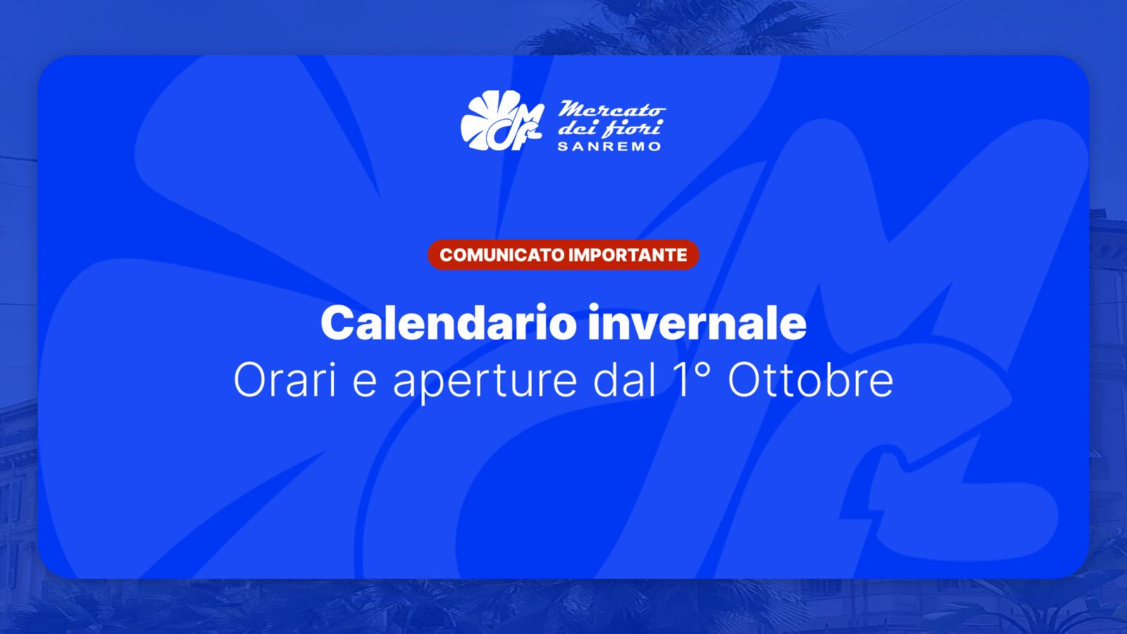 Mercato dei fiori di Sanremo: les horaires d’hiver entrent en vigueur le 1er octobre